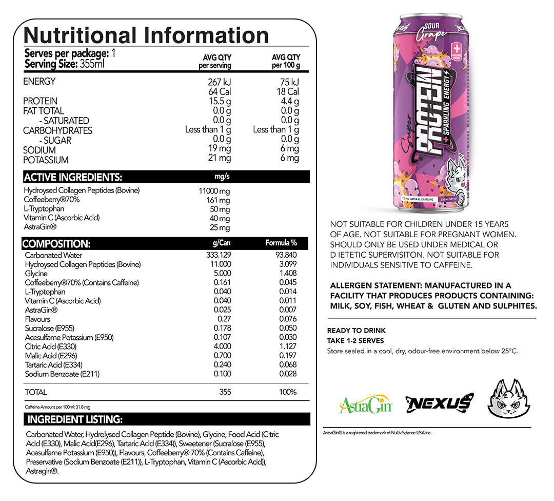 Nexus Super Protein Water Energy RTD