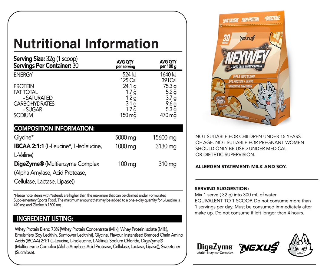 Nexus NexWey 100% Lean Whey Protein Variety Pack