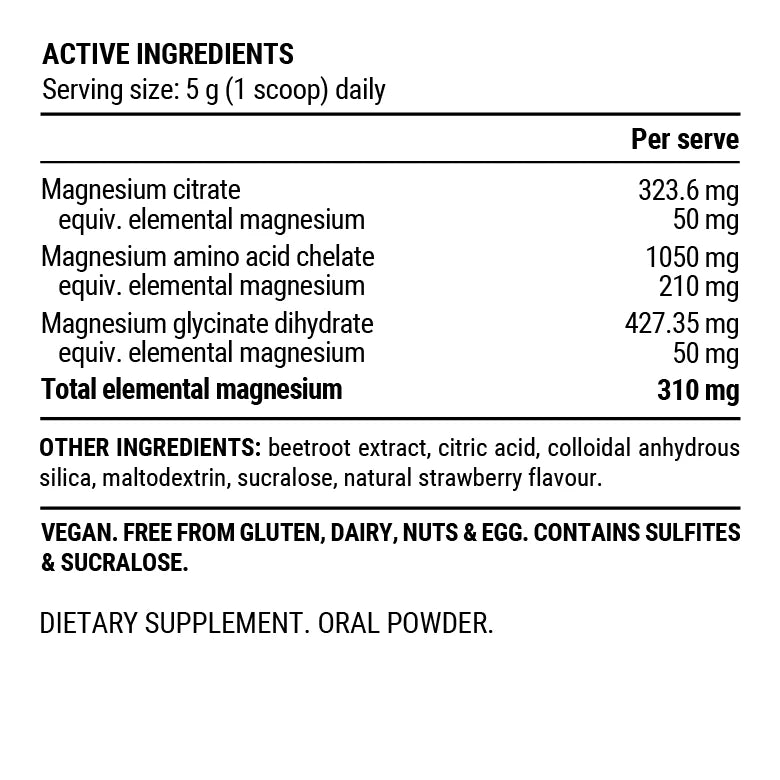 Pillar Performance Triple Magnesium Powder Single Serve