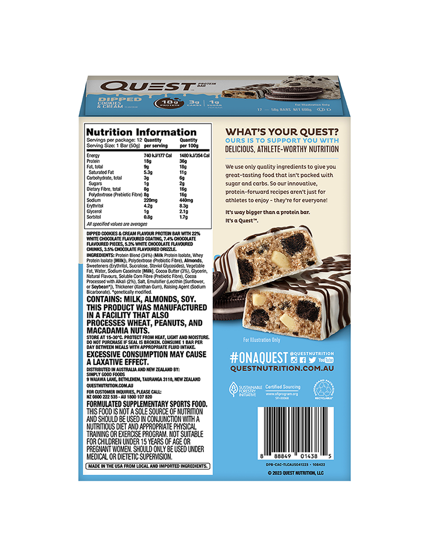 Quest Nutrition Dipped Protein Bars