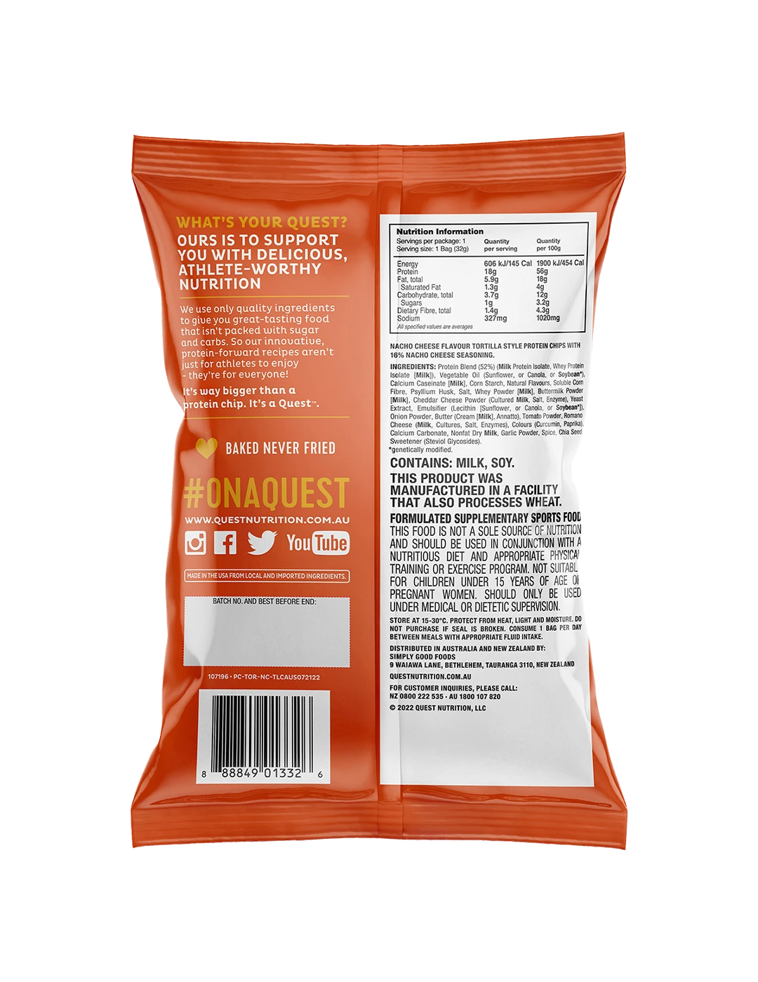Quest Nutrition Tortilla Protein Chips