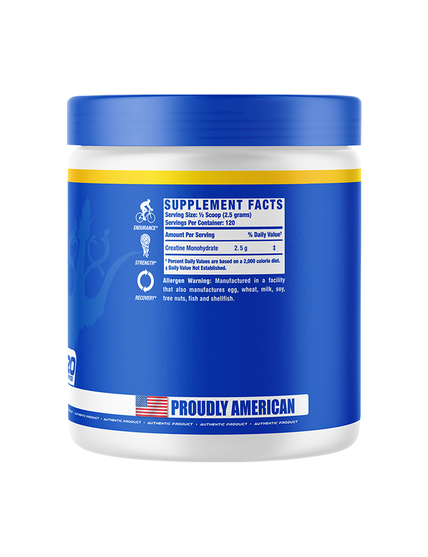 RCSS Creatine XS 120 Serve Unflavoured Back | ASN