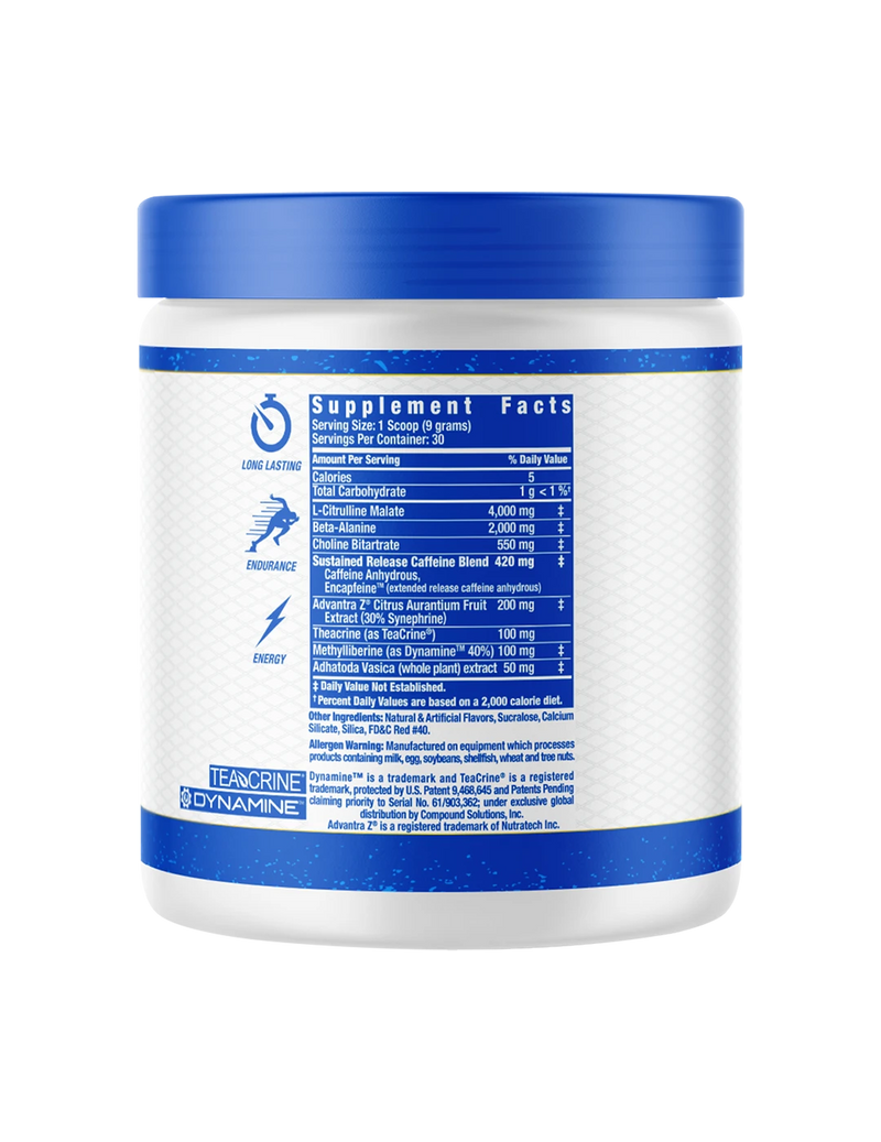 Ronnie Coleman Yeah Buddy 30 Servings Supplement Facts Panel | ASN