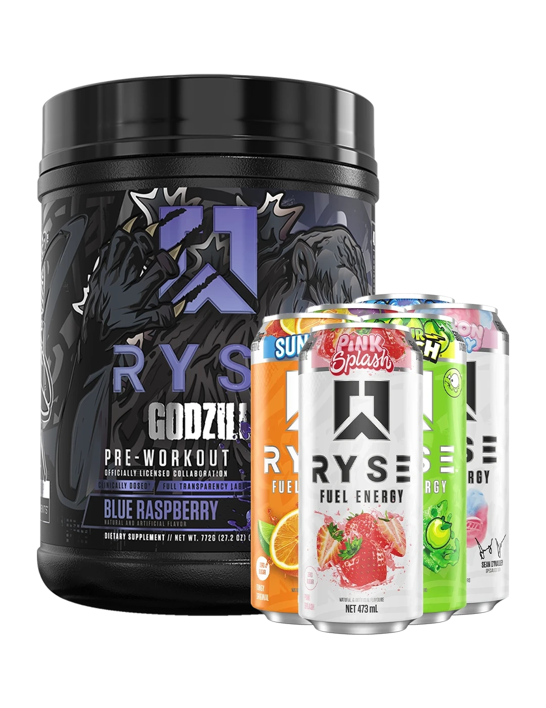 RYSE Godzilla Pre-Workout + Free RYSE Fuel Energy