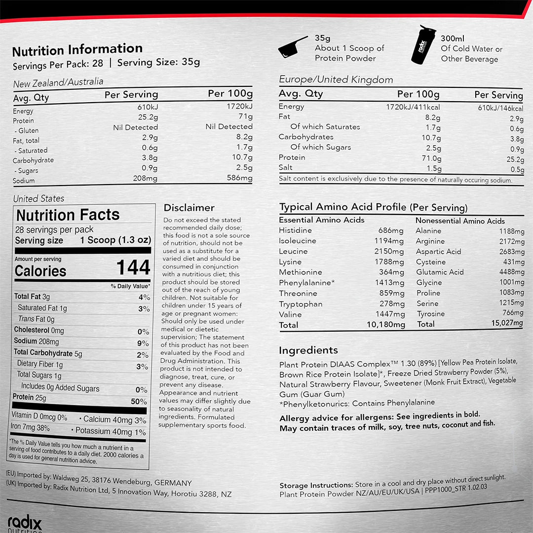 Radix Nutrition Natural Plant Protein