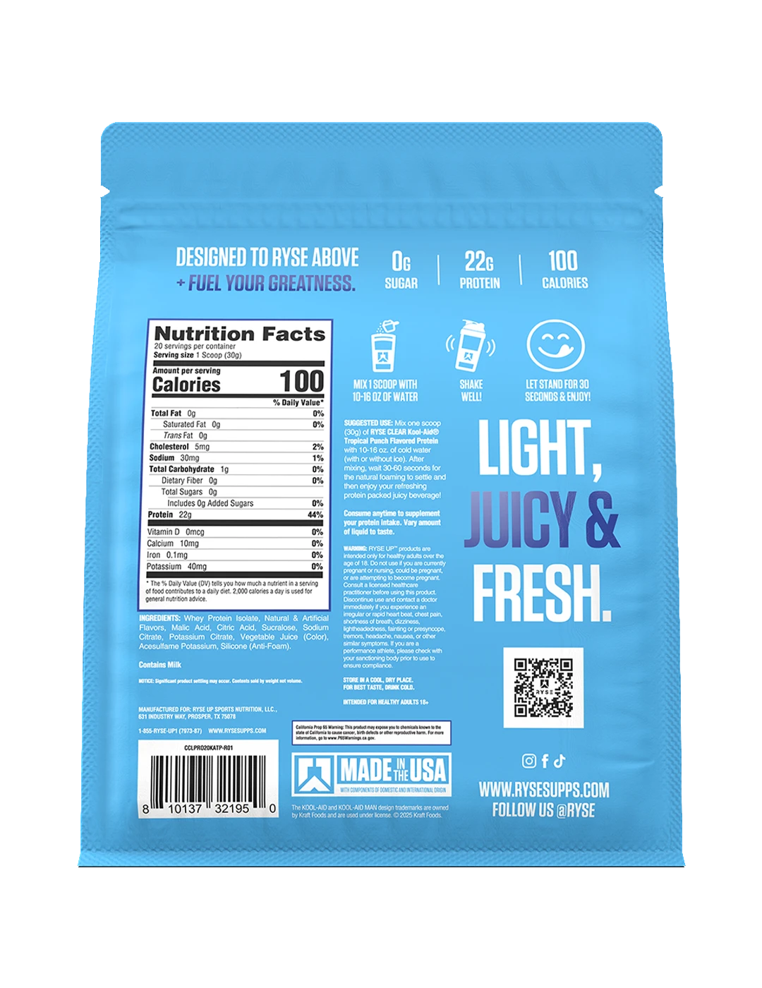 RYSE Clear Protein