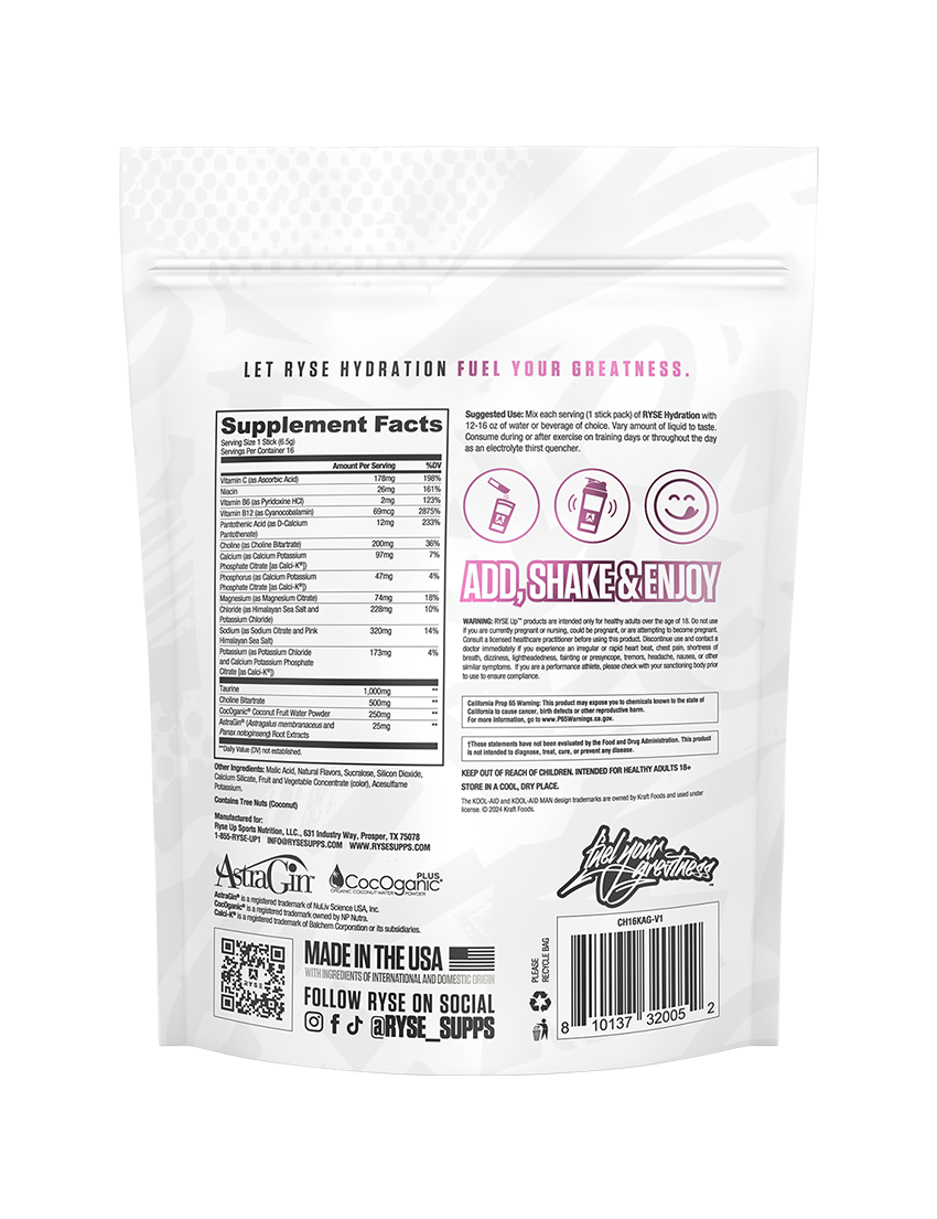 Ryse Core Hydration 16 Serve Kool Aid Grape SFP | ASN