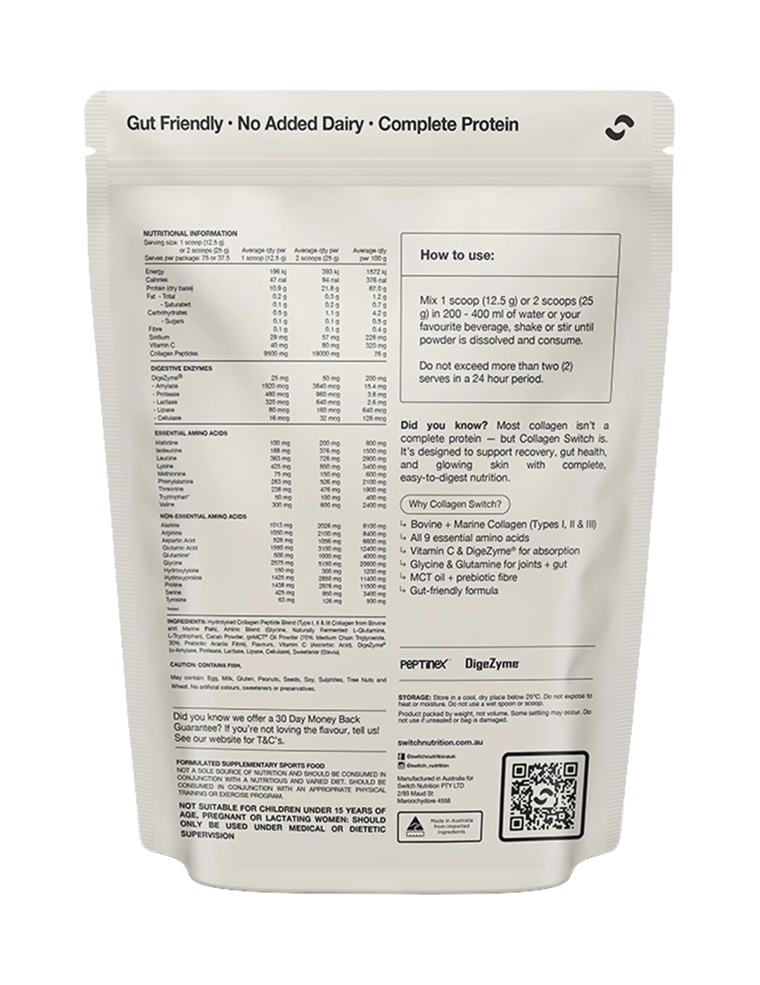 Switch Nutrition Collagen Peptides