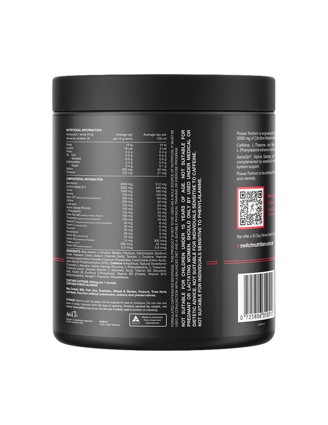 Switch Nutrition Power Perform Pre-Workout