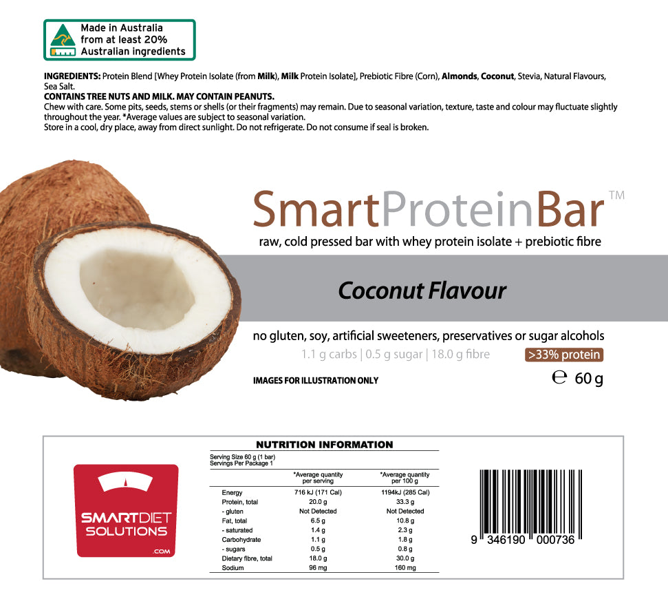 Smart Protein Bar Coconut NIP | ASN