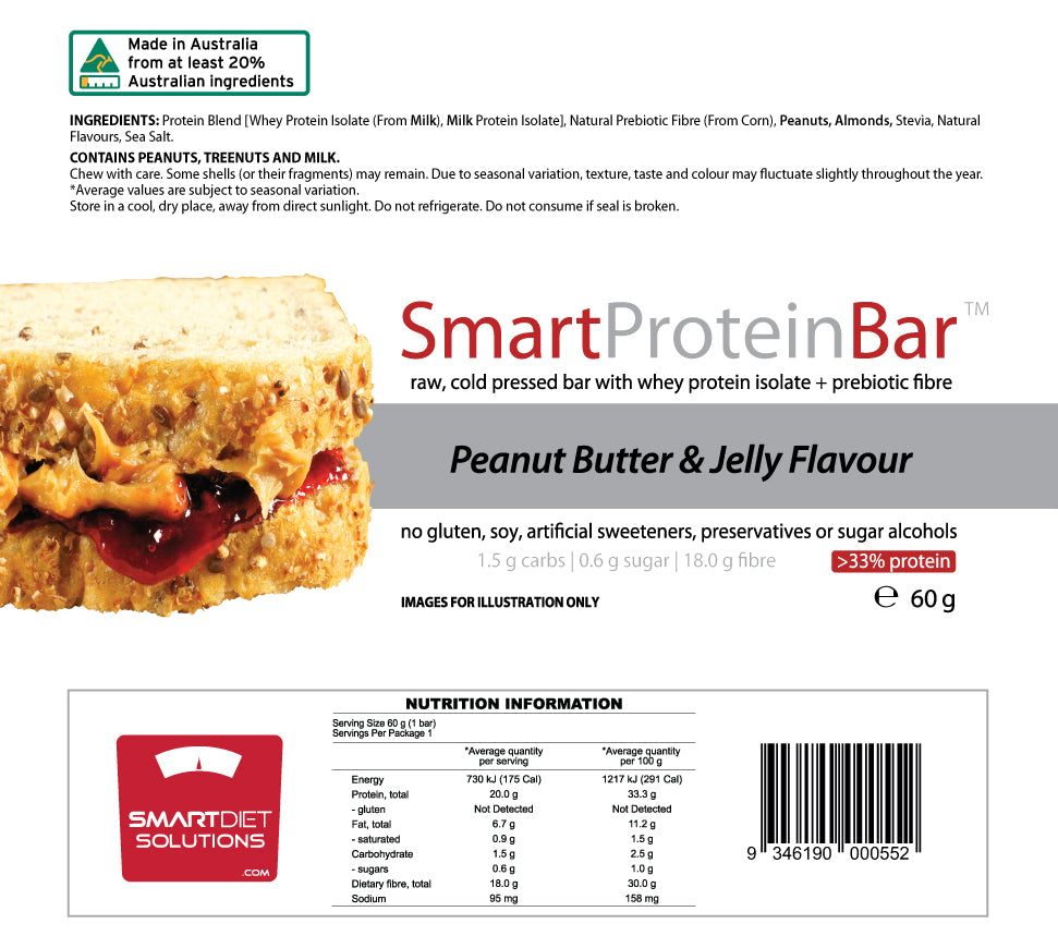 Smart Protein Bar Peanut Butter Jelly NIP | ASN