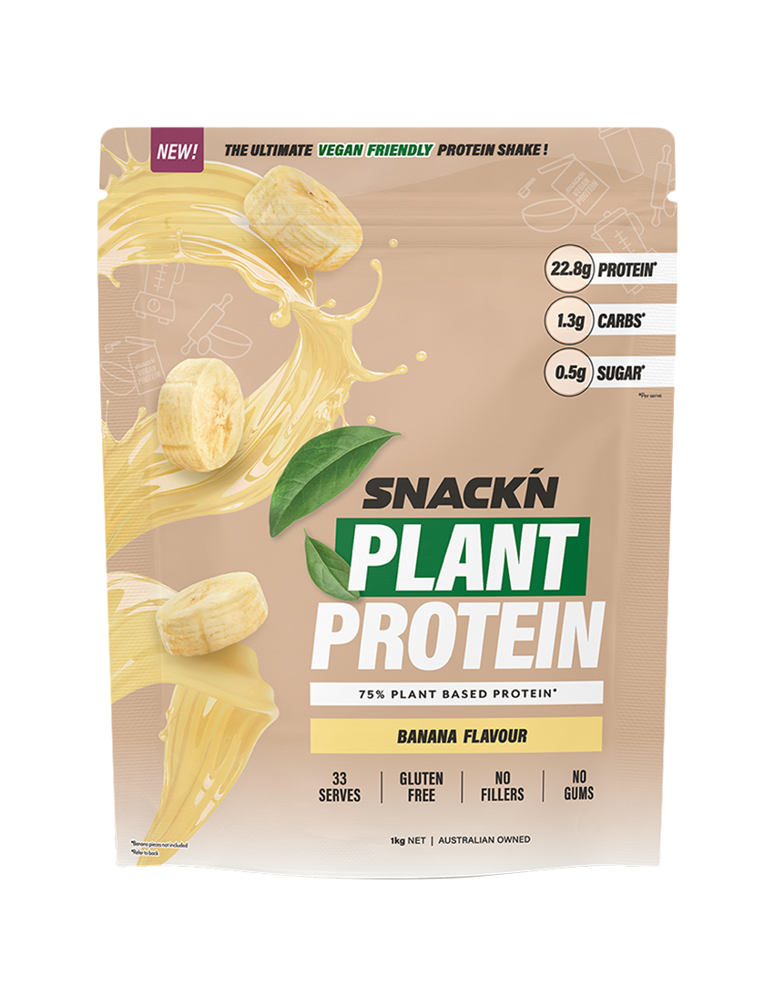 Snack N Plant Protein 1kg Banana Front | ASN