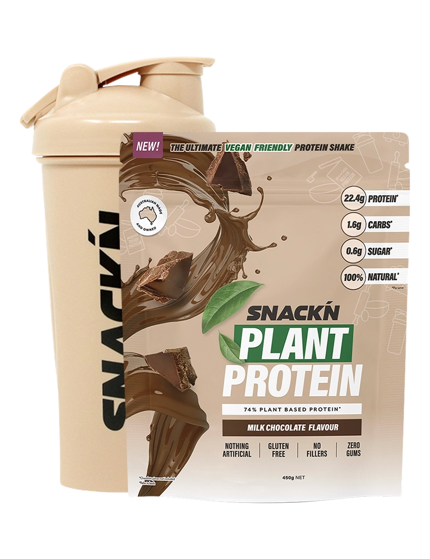 Snackn Plant Protein + Free Shaker