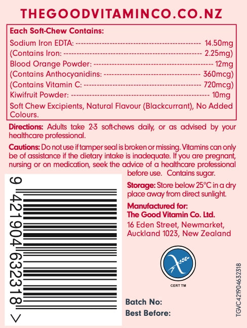 The Good Vitamin Co. Good Iron + Vita-C