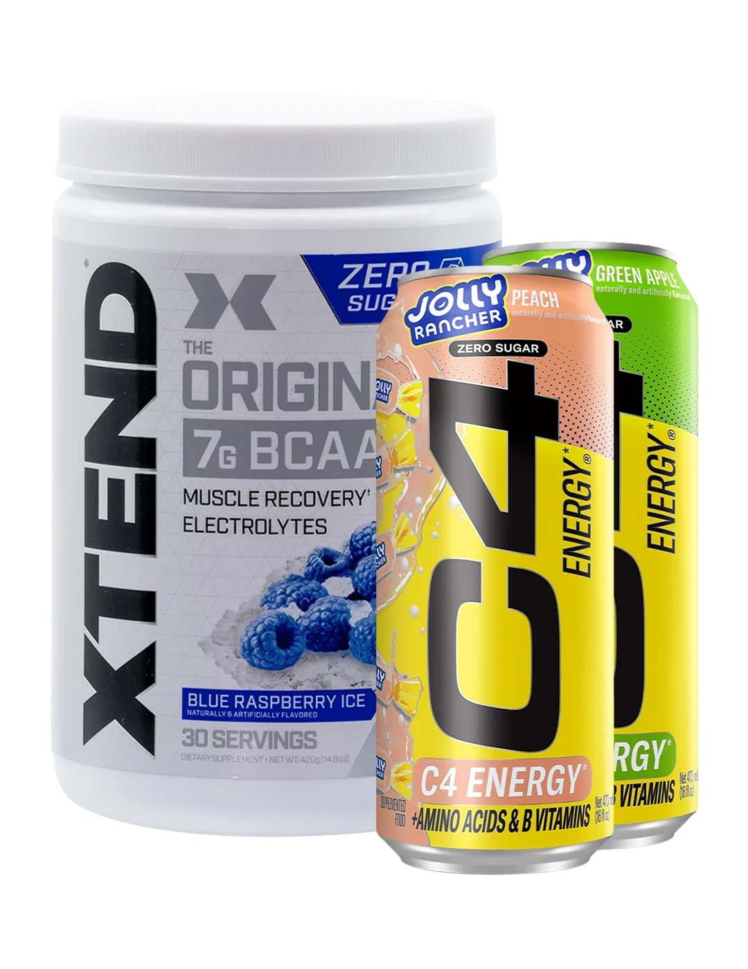 Xtend Original BCAA + 2x free C4 Energy Cans