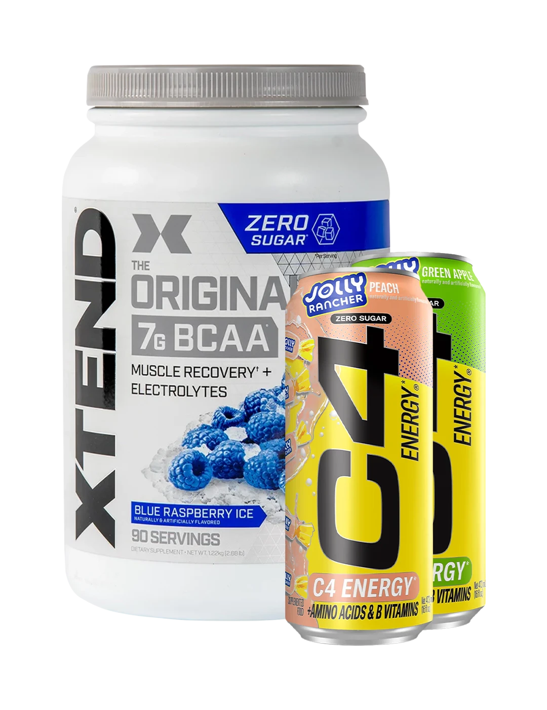 Xtend Original BCAA + 2x free C4 Energy Cans