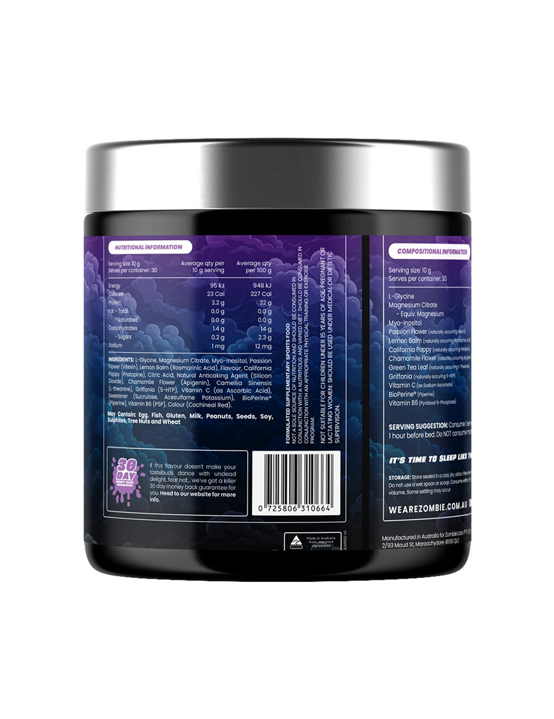 Zombie Labs BLACKOUTZ Sleep Formula + Free Ceramic Mug