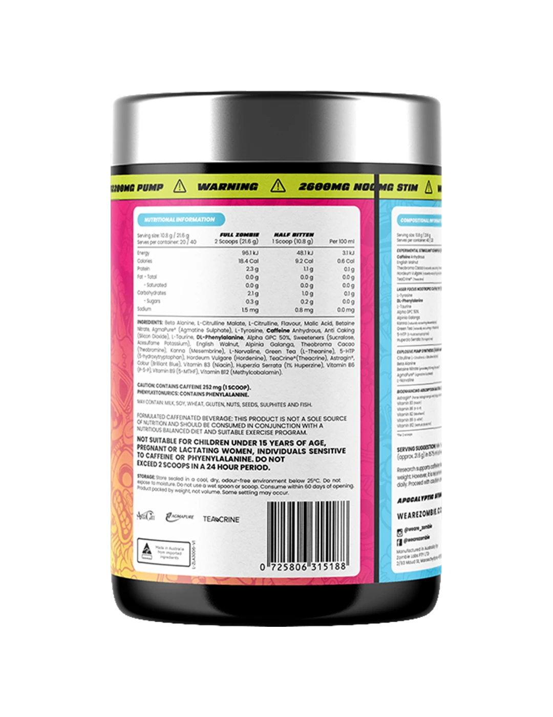 Zombie Labs COMPOUND Z Ultimate High-Stim Pre-Workout