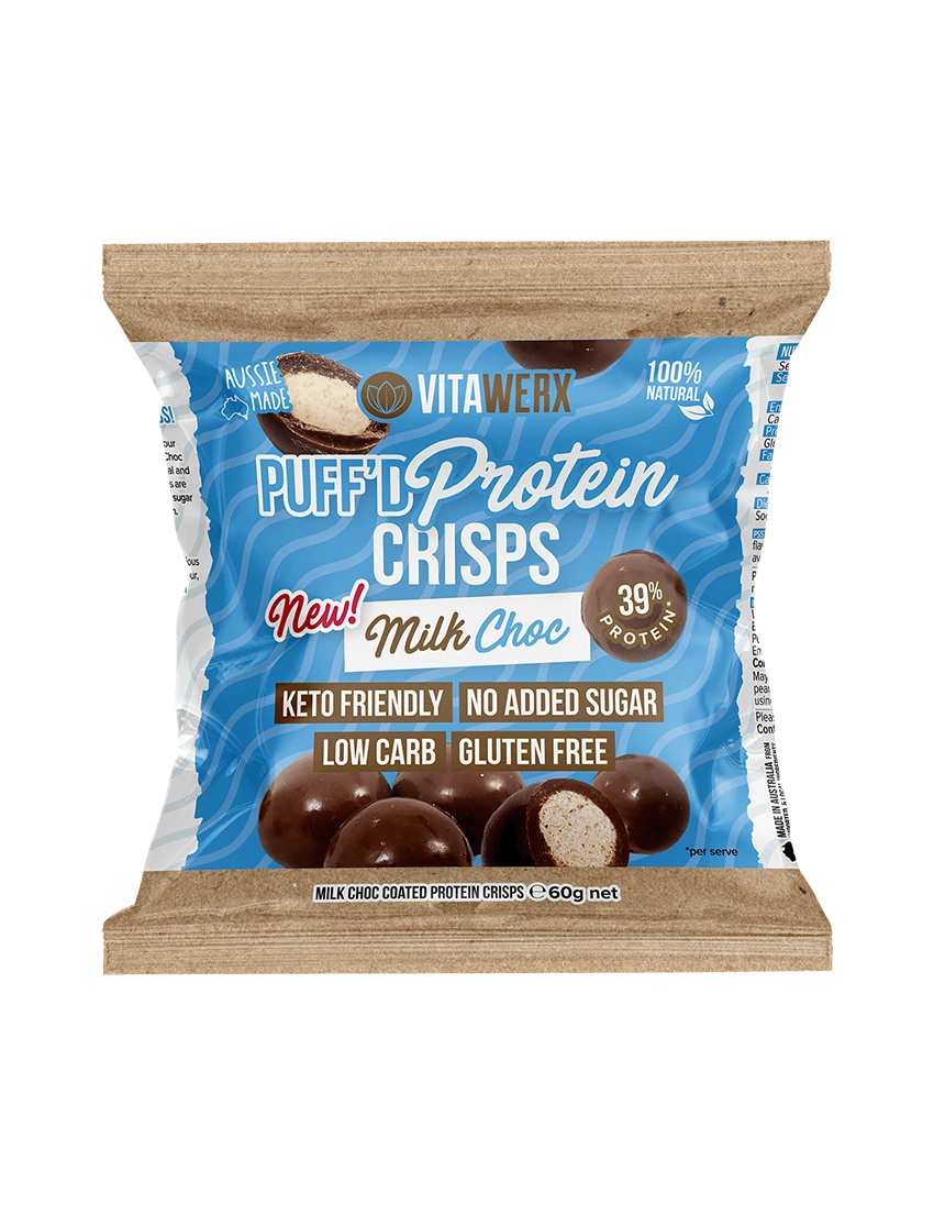 Vitawerx Puff’d Protein Crisps Milk Chocolate