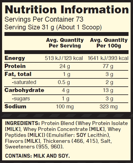 Optimum Nutrition Gold Standard 100% Whey - Supplement Information | ASN Online