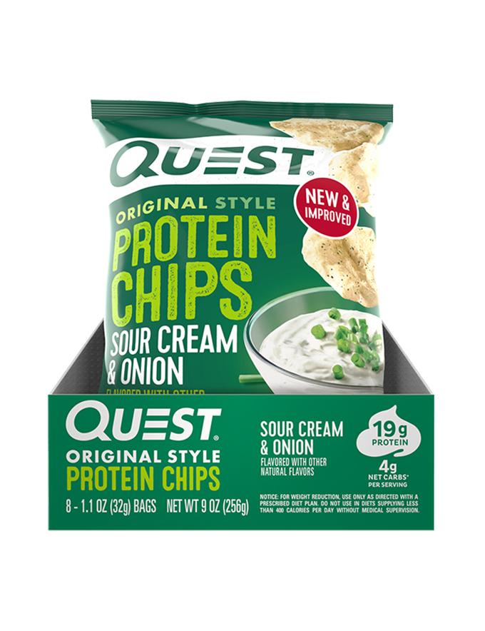 Quest Nutrition Protein Chips - Sour Cream &amp; Onion | ASN Online